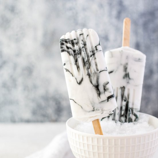 Marble Yoghurt Popsicles