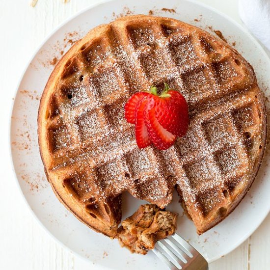 Cinnamon Oatmeal Blender Waffles