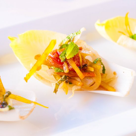 Fennel, Beet and Endive Appetizer