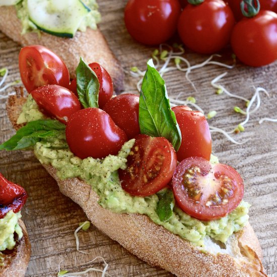 Avocado Crostini 4 Ways!