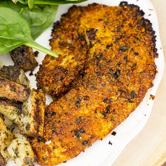 Easy Parmesan Crusted Tilapia