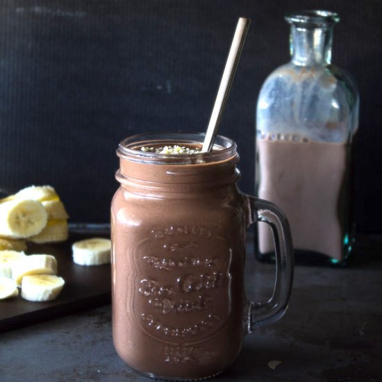 Choco-Banana Peanut Butter Smoothie