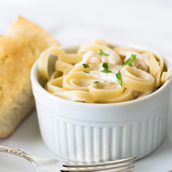 Fettuccine Alfredo for One