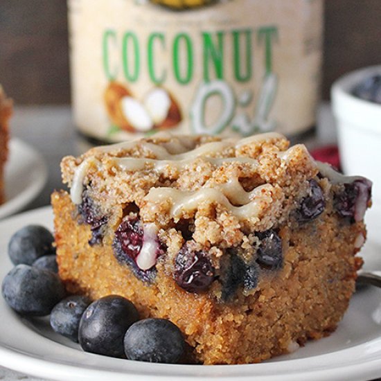 Paleo Blueberry Coffee Cake