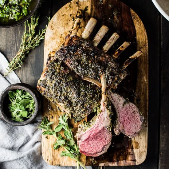 Herb Roasted Rack of Lamb