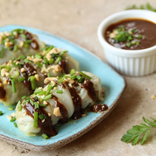 Vegan Cabbage Rolls With Tamarind