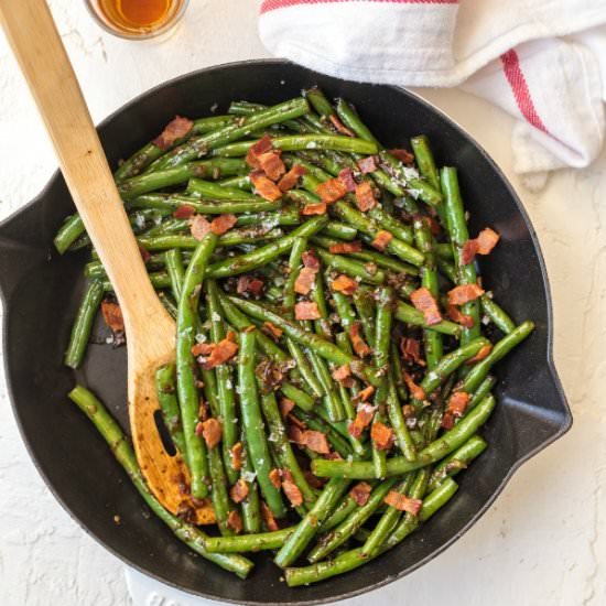 Bourbon Bacon Green Beans