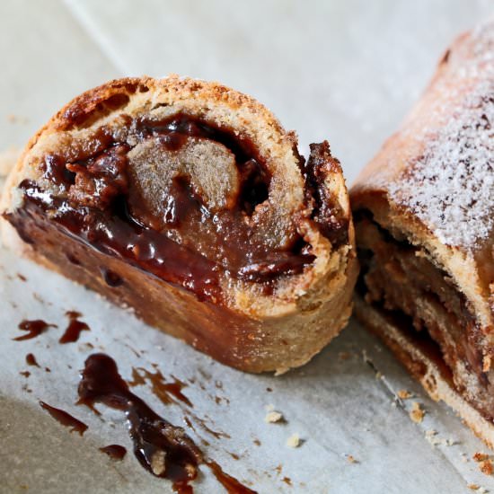 Nutella rolled cookies