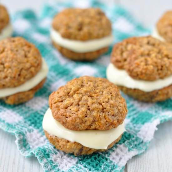 Carrot Cake Sandwich Cookies