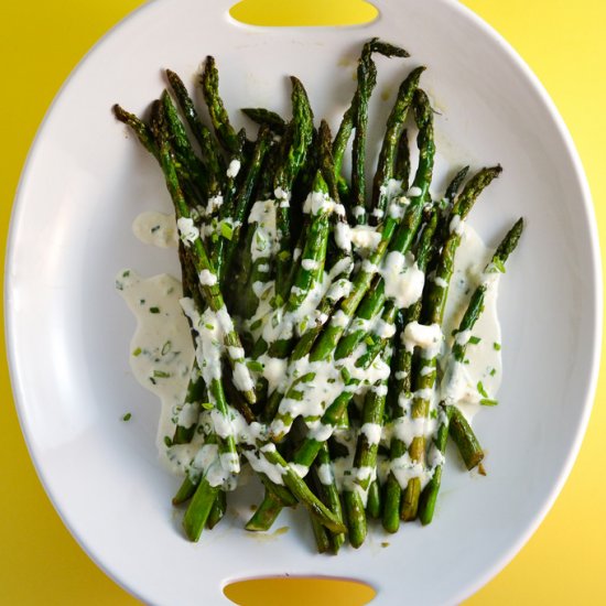 Asparagus with Horseradish Sauce