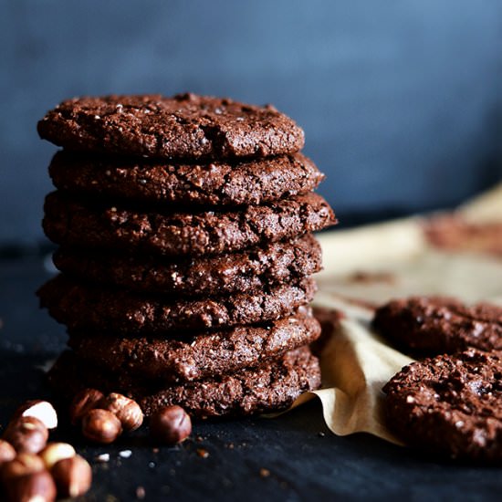 Vegan Hazelnut Brookies