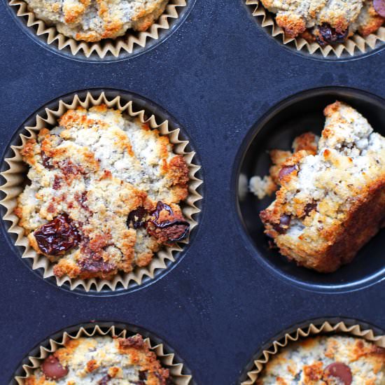 Chocolate Chip Cherry Muffins