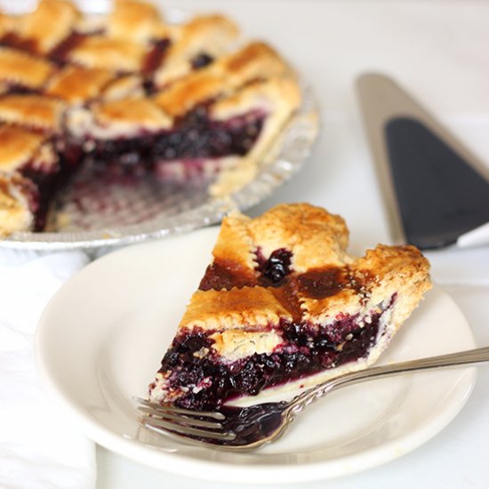 Wild Maine Blueberry Pie