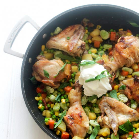 One-Pan Spring Chicken & Vegetables