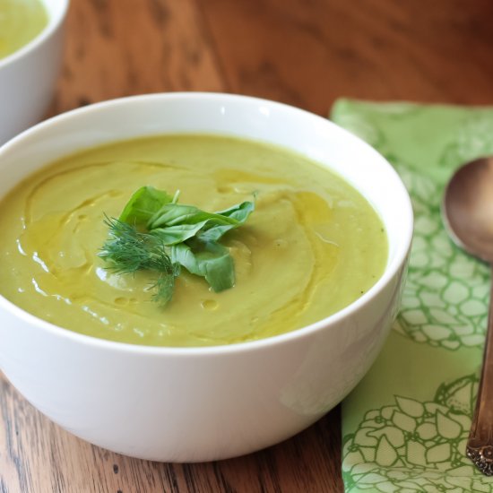 Asparagus Fennel Basil Soup