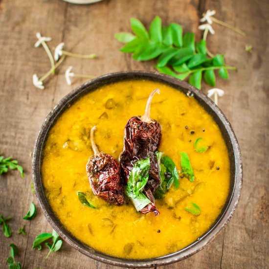 Lentils with Moringa Leaves