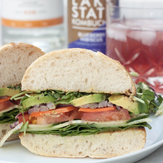 Veggie Sandwiches on Sourdough