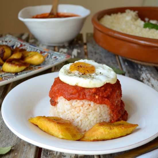 Rice Cuban Style, Arroz a la Cubana