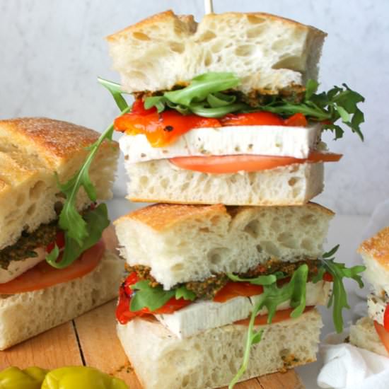 Vegan Mediterranean Sandwiches