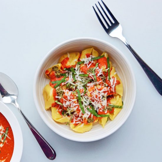 Sun-Dried Tomato and Pesto Pasta