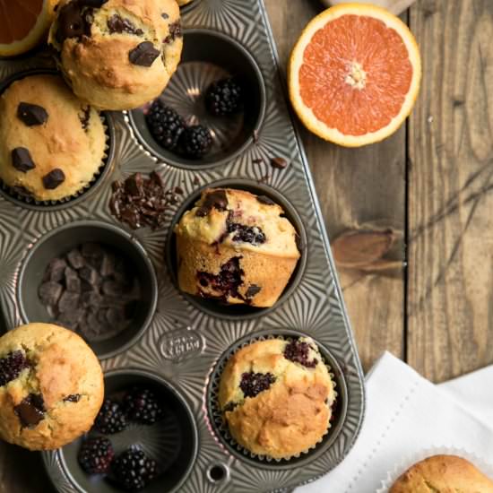 Blackberry Orange Muffins