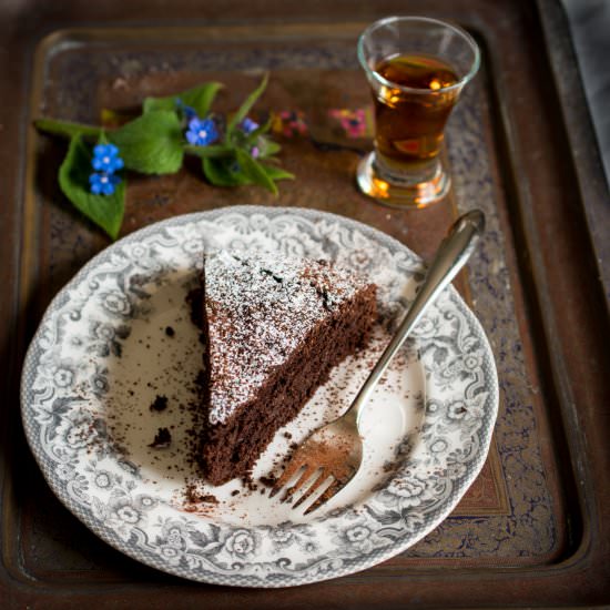 Caprese chocolate cake