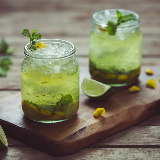 Gorse Flower and Raw Honey Mojito