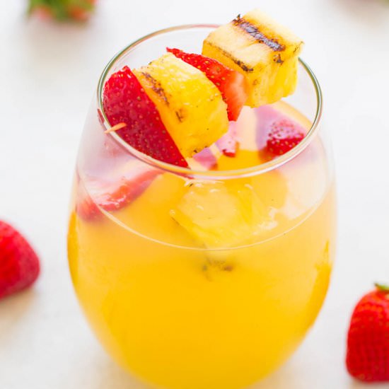 Pineapple Strawberry Lemon Sangria