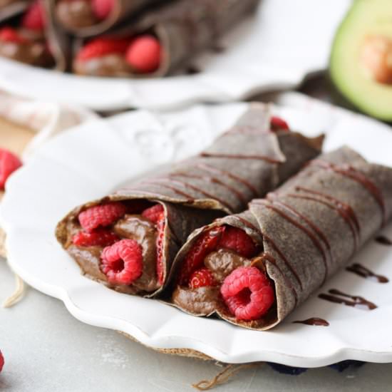 BERRY BUCKWHEAT CREPES AVOCADO