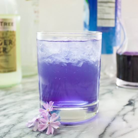 Lilac Ginger Gin Fizz