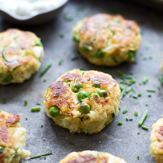 Spring Veggie Crab Cakes