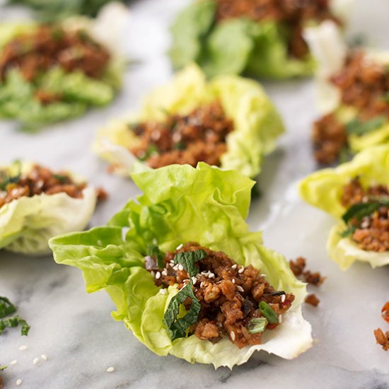 Thai Larb Lettuce Wraps