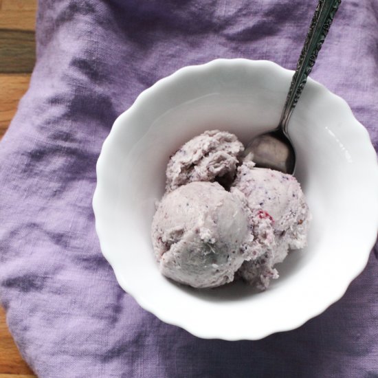 No Churn Wildberry Ice Cream