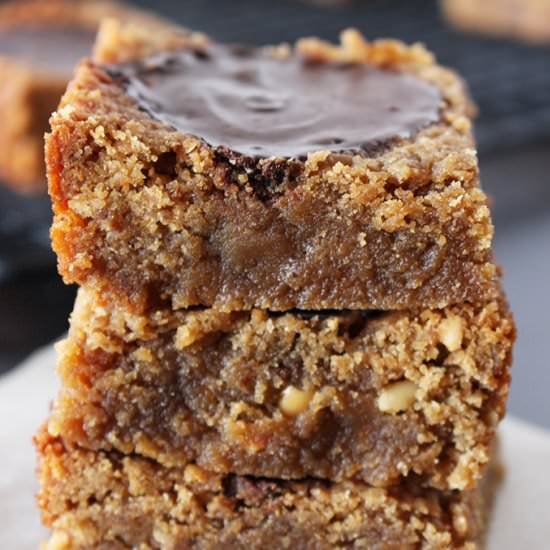 Vegan PB Cup PB Blondies