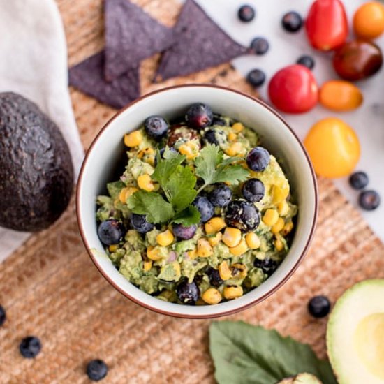 Blueberry & Roasted Corn Guacamole