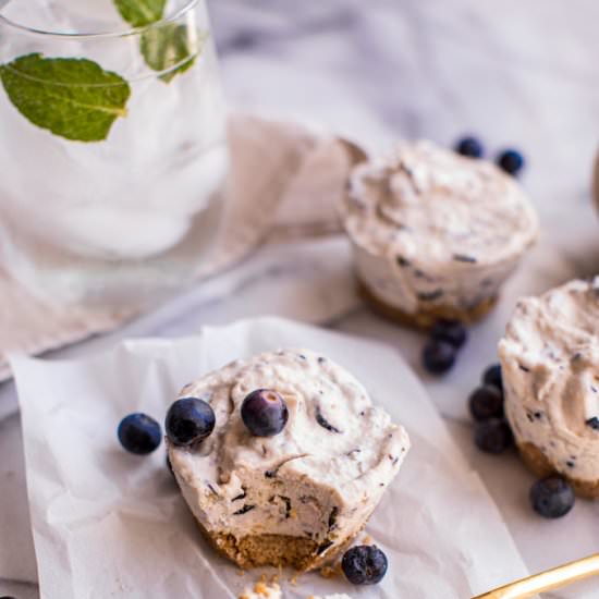 No Bake Blueberry Cheesecake