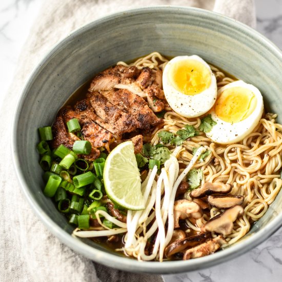 Shiitake Mushroom Chicken Ramen