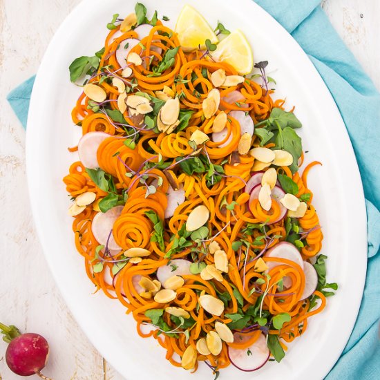 Honey Roasted Carrot Noodle Salad