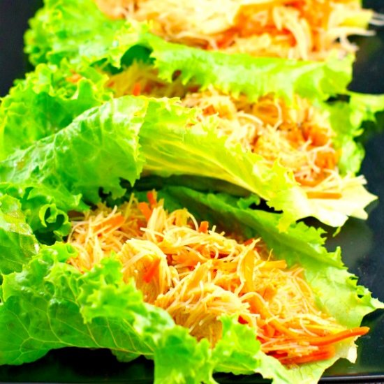 Sriracha Chicken Lettuce Wraps