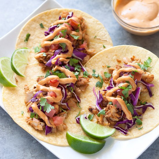 15-Minute Spicy Fish Tacos