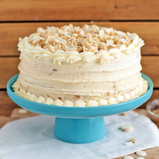 White Chocolate Peanut Butter Cake