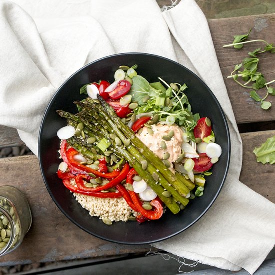 Sheet Pan Roasted Spring Veg Bowl