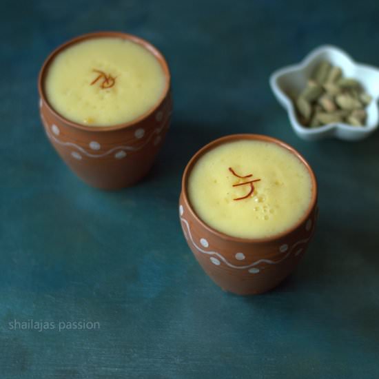 Mango Saffron Cardamom Lassi