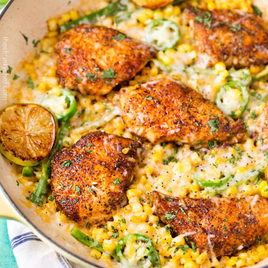 One Pan Cheesy Jalapeño Chicken