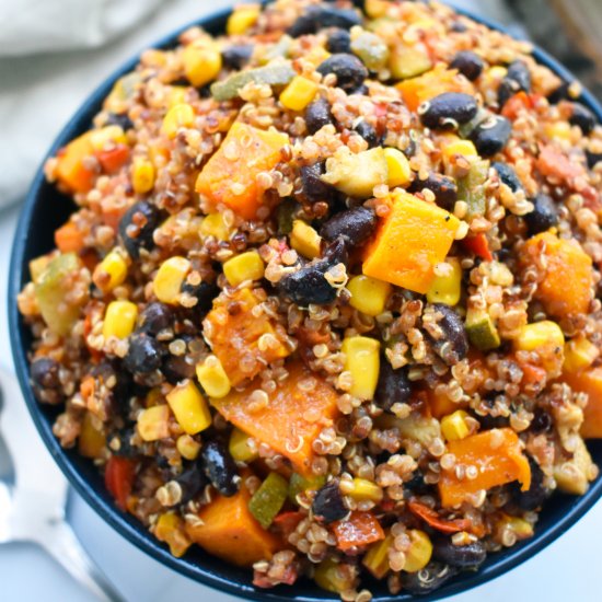 Chili Lime Quinoa Butternut Squash