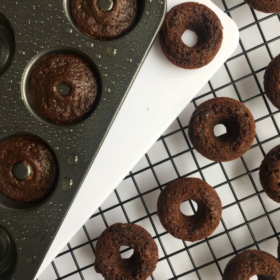 Mini Chocolate Protein Donuts