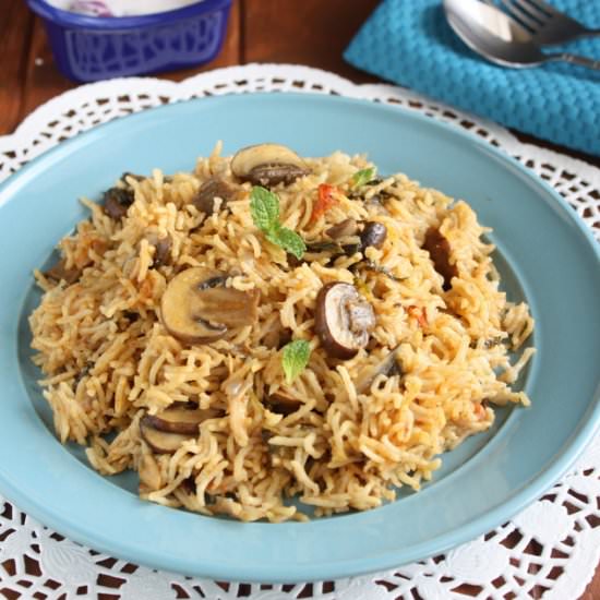 Mushroom Biryani