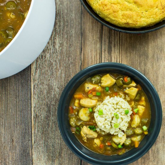 Chicken Shrimp Gumbo