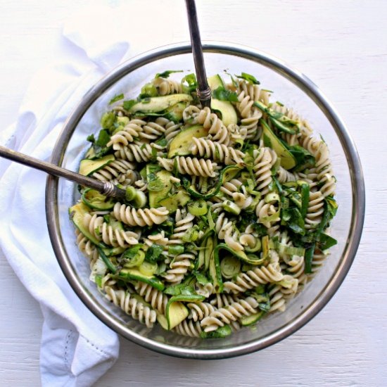 Greek Goddess Pesto Pasta Salad