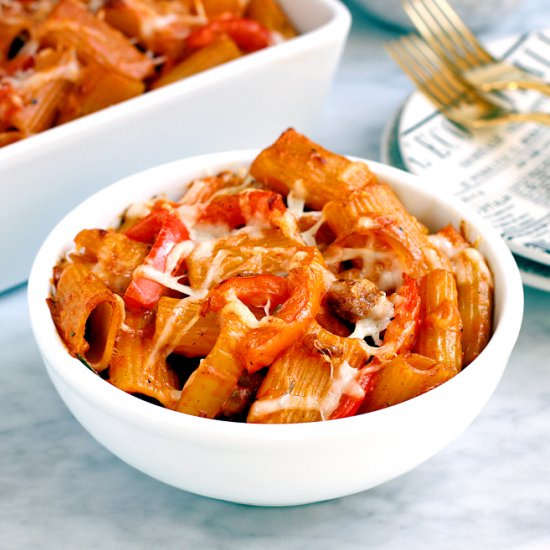 Baked Rigatoni with Sausage